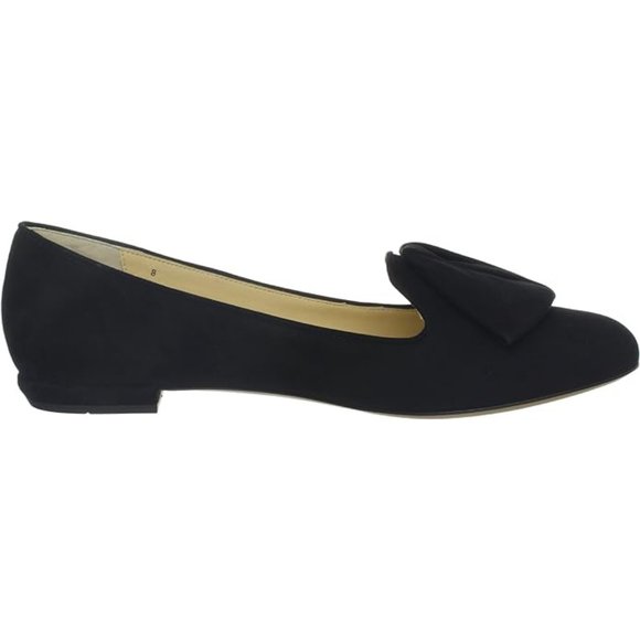 Aquatalia by Marvin K 'Angelica' Leather Suede Blue Bow Flat Shoes $350 - Picture 10 of 11